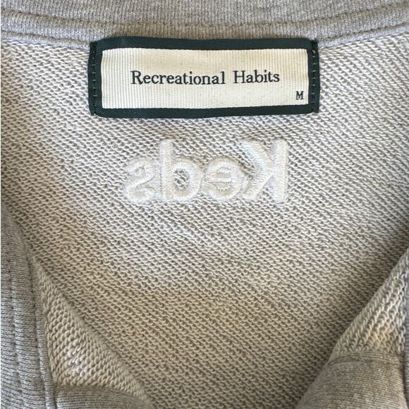 Recreational Habits x Keds - Cropped Polo Pullover & Shorts in Gray & Black - Picture 3 of 5